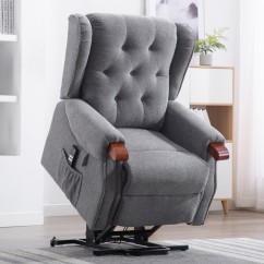 Middleton Dual Motor Rise Recline Chair With Wooden Knuckles