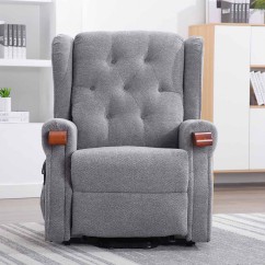 Middleton Dual Motor Rise Recline Chair With Wooden Knuckles