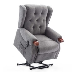 Middleton Dual Motor Rise Recline Chair With Wooden Knuckles