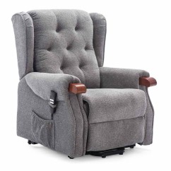 Middleton Dual Motor Rise Recline Chair With Wooden Knuckles