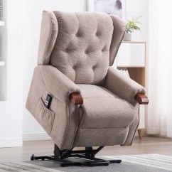 Middleton Dual Motor Rise Recline Chair With Wooden Knuckles