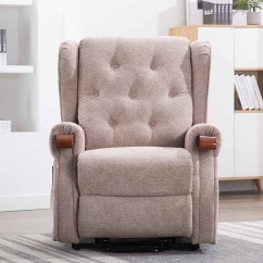Middleton Dual Motor Rise Recline Chair With Wooden Knuckles