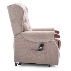 Middleton Dual Motor Rise Recline Chair With Wooden Knuckles