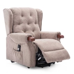 Middleton Dual Motor Rise Recline Chair With Wooden Knuckles